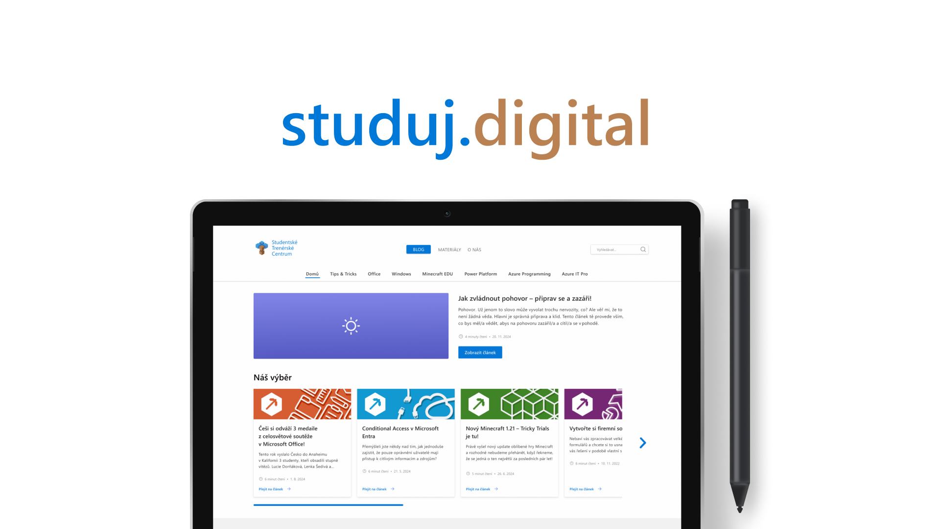 Náhled projektu Microsoft STC